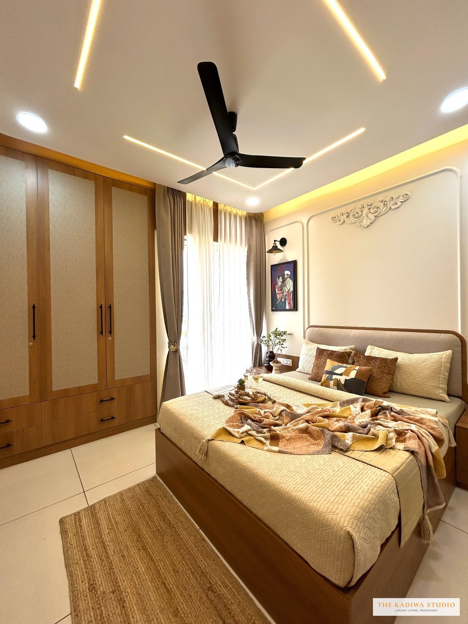 Warm bedroom interior Pune